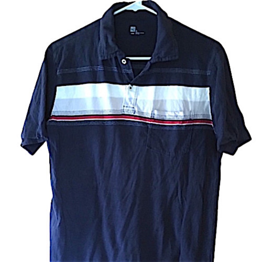 Banded Gap Polo with Pocket